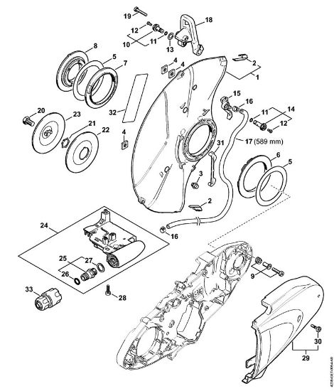 Brusilni rezalniki (TS) TS 440-A Å citnik della Marca Stihl